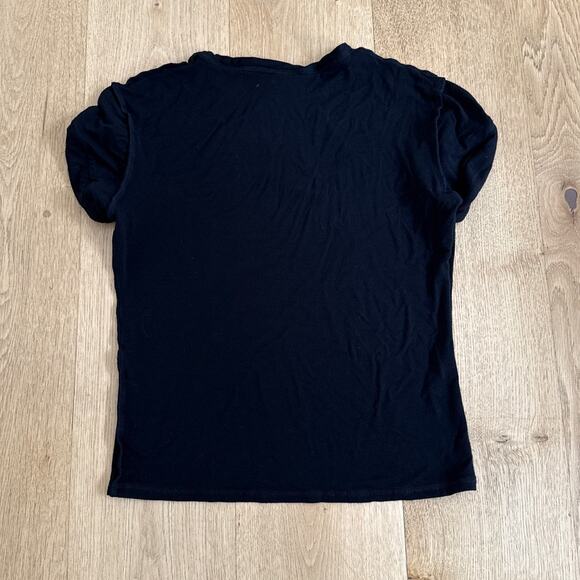 O-mighty Baby Tee Middle Finger Size XL Black White - Picture 4 of 4